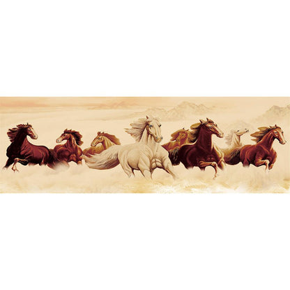 Running Horses - Full Round Drill Diamond Painting 80*30CM