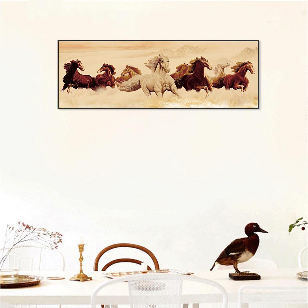 Running Horses - Full Round Drill Diamond Painting 80*30CM