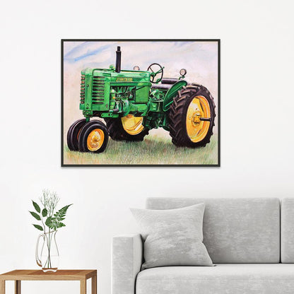 Tractor - Full Round Drill Diamond Painting 40*30CM