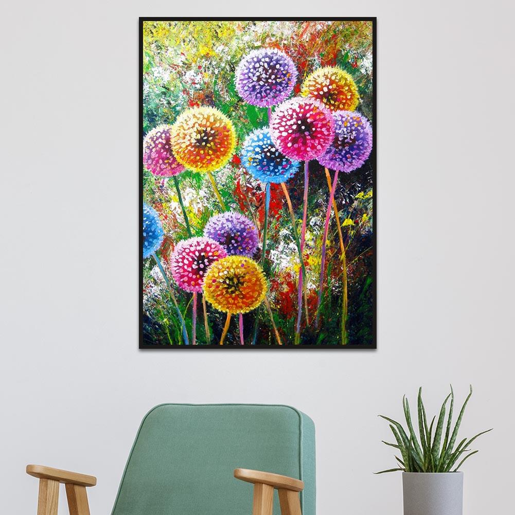 Dandelion - Full Round Drill Diamond Painting 40*30CM