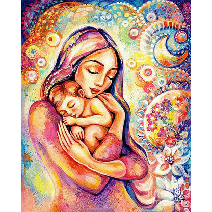 Mother Love - Full Round Drill Diamond Painting 40*30CM