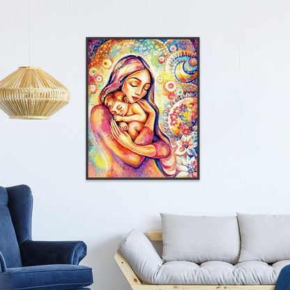 Mother Love - Full Round Drill Diamond Painting 40*30CM