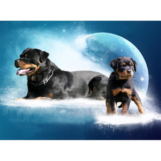 Dog - Full Round Drill Diamond Painting 40*30CM