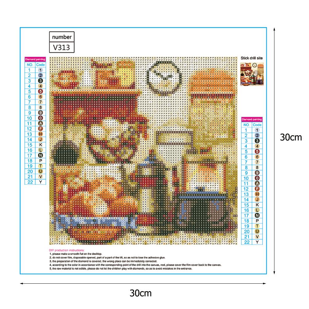 Kitchen - Full Round Drill Diamond Painting 30*30CM