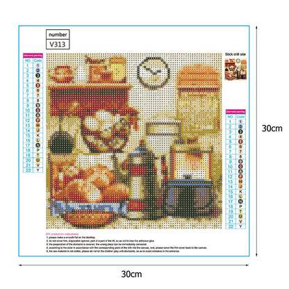 Kitchen - Full Round Drill Diamond Painting 30*30CM