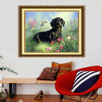 Dog - Full Square Drill Diamond Painting 20*25CM