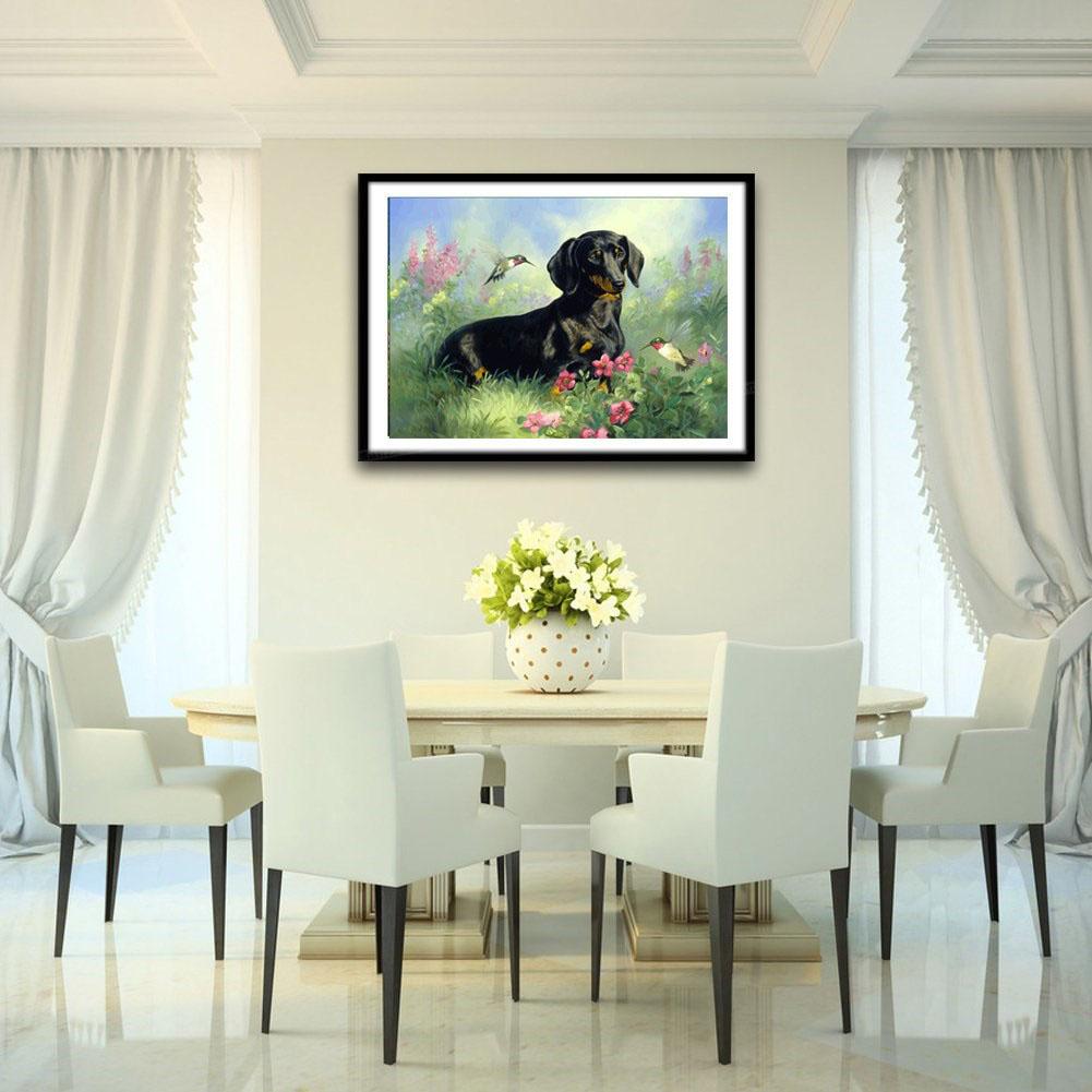 Dog - Full Square Drill Diamond Painting 20*25CM