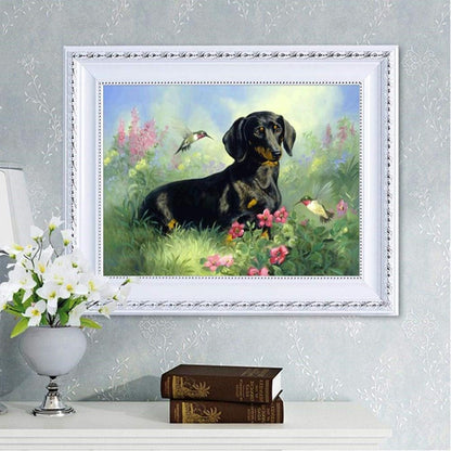 Dog - Full Square Drill Diamond Painting 20*25CM