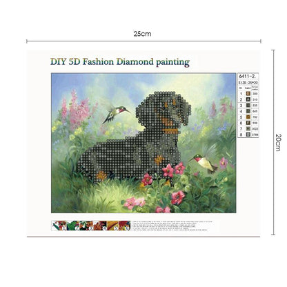 Dog - Full Square Drill Diamond Painting 20*25CM