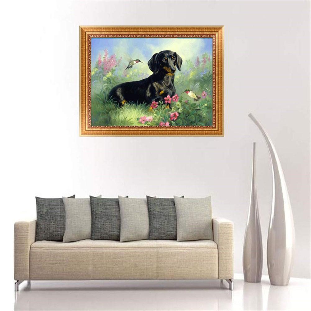 Dog - Full Square Drill Diamond Painting 20*25CM