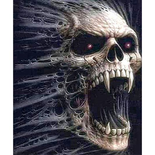 Skull - Full Round Drill Diamond Painting 30*40CM