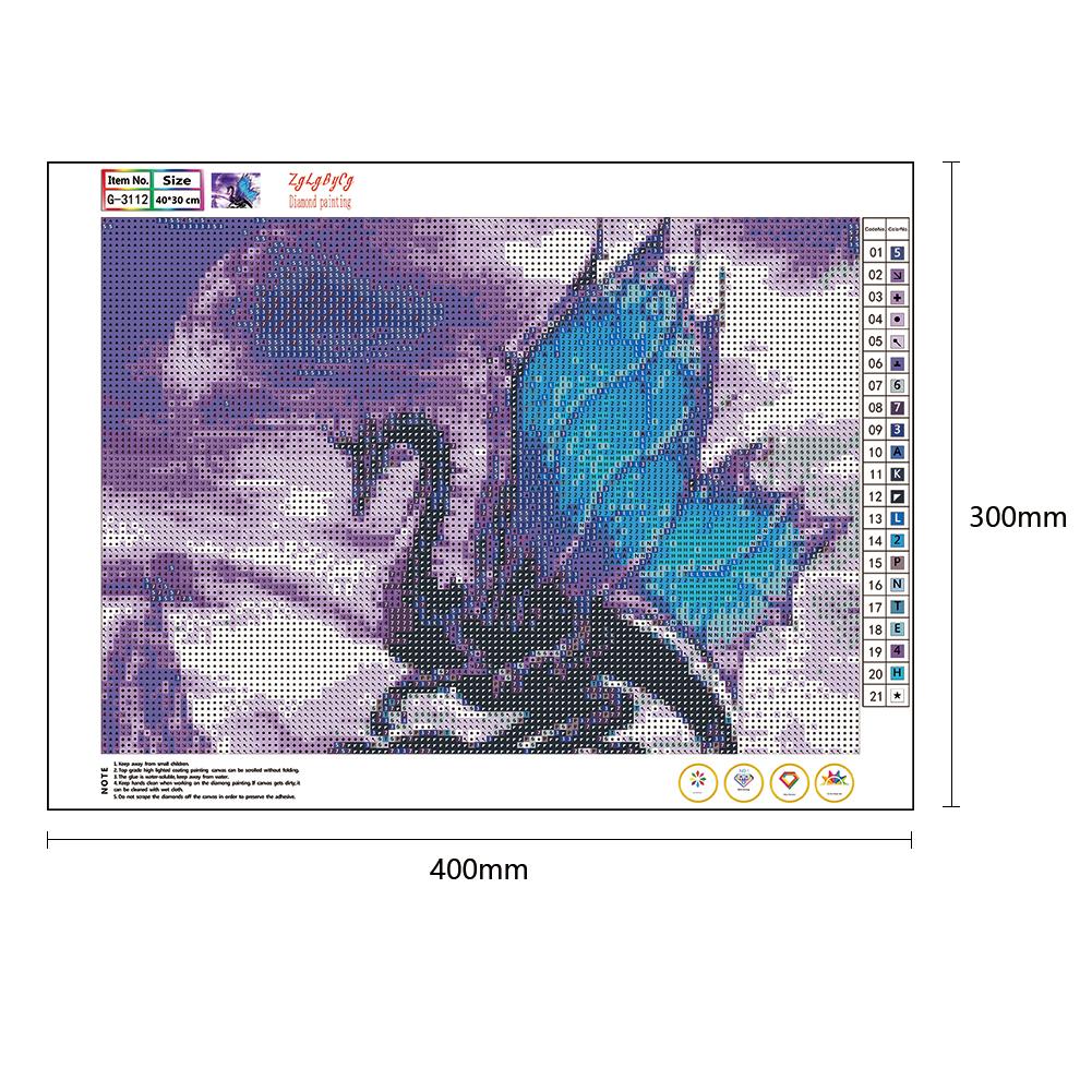 Dragon - Full Round Drill Diamond Painting 40*30CM