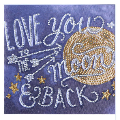 LOVE YOU - Special Shaped Drill Diamond Painting 25*25CM