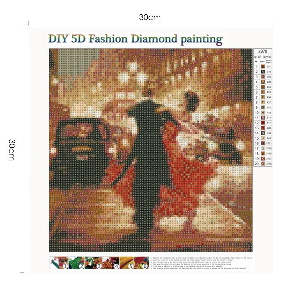 Lovers - Full Square Drill Diamond Painting 30*30CM