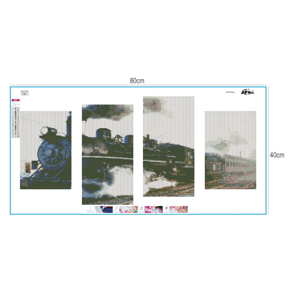Train - Full Square Drill Diamond Painting 80*40CM
