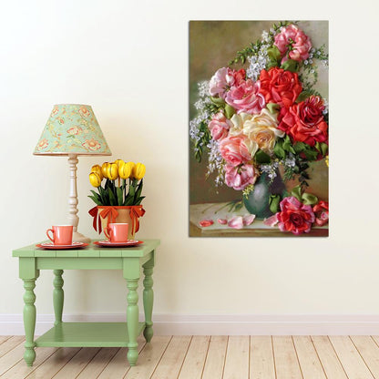 Flower - Full Round Drill Diamond Painting 60*40CM