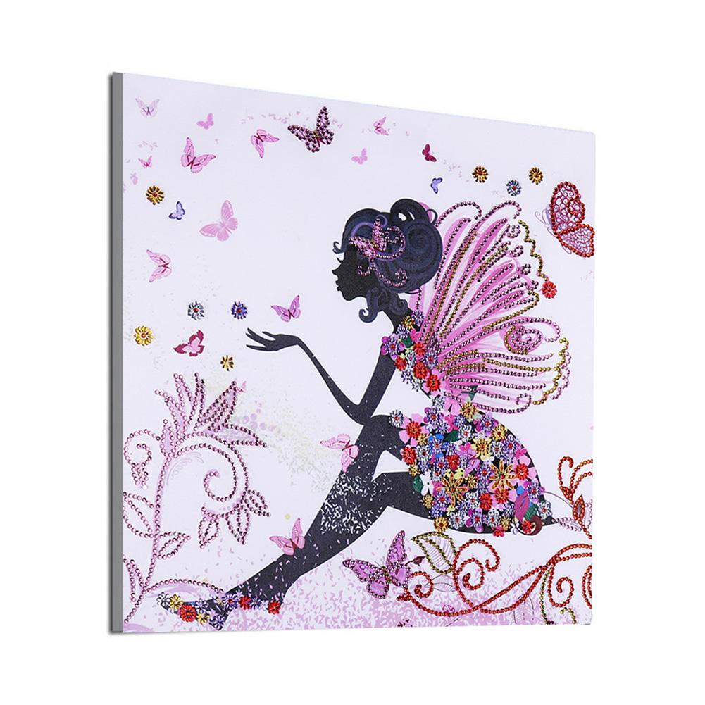 Butterfly Fairy - Special Shaped Drill Diamond Painting 40*40CM