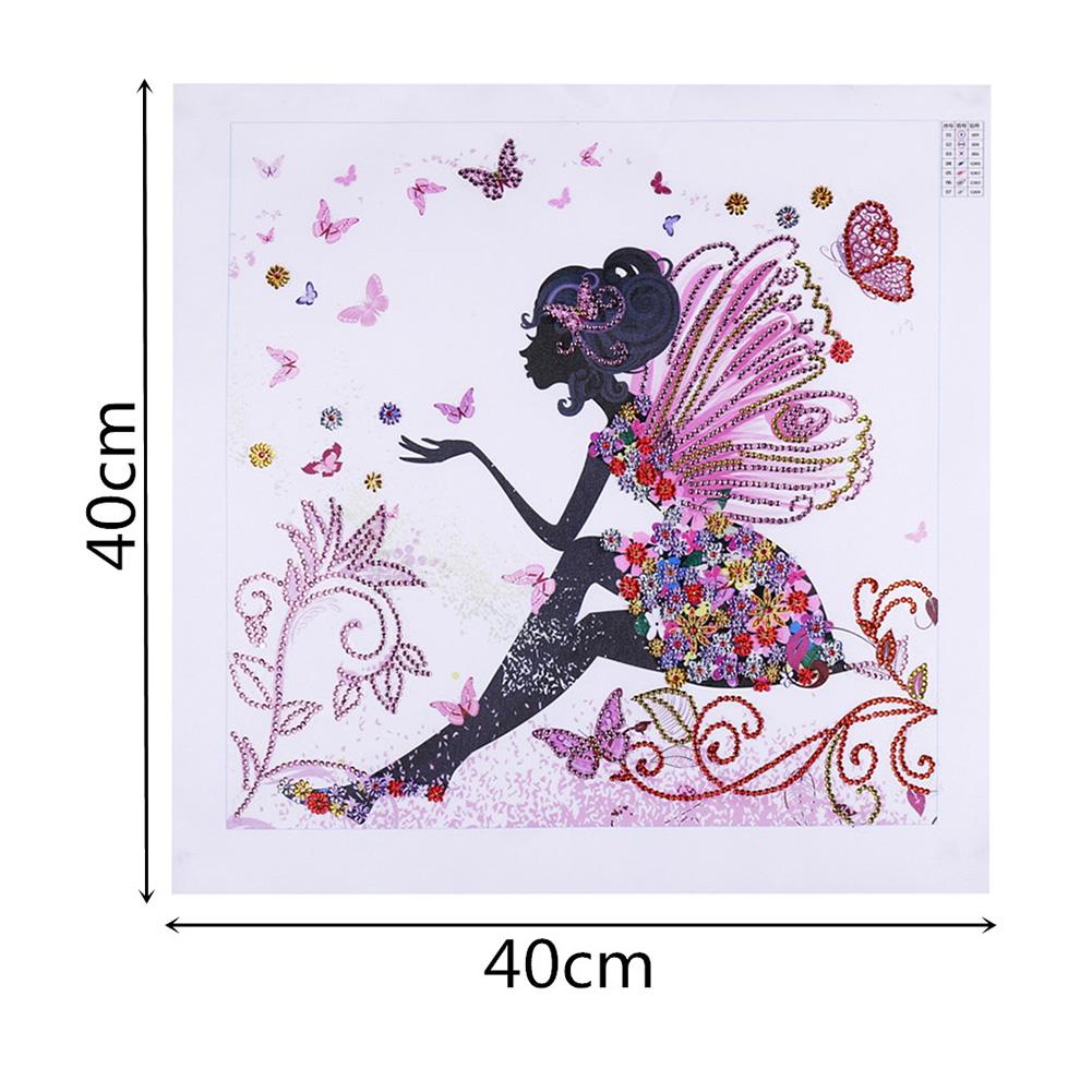 Butterfly Fairy - Special Shaped Drill Diamond Painting 40*40CM