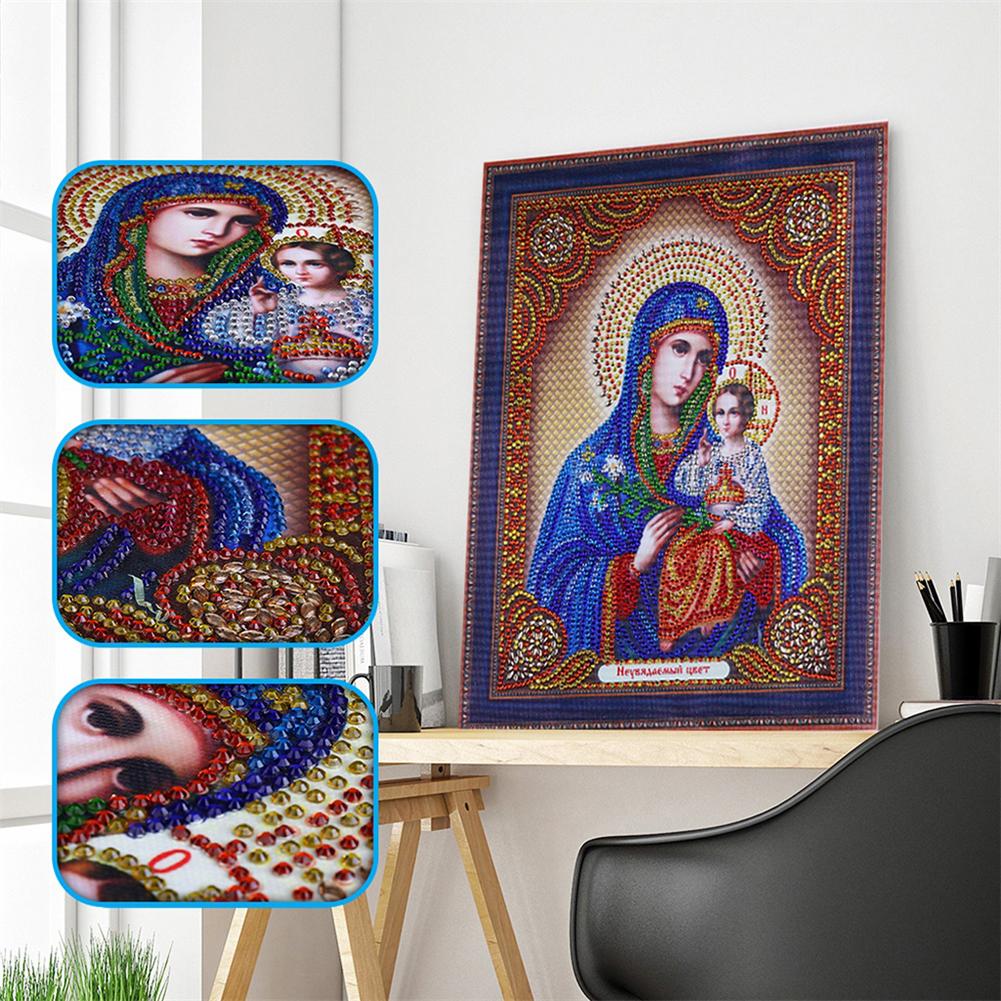 Religion - Special Shaped Drill Diamond Painting 34*40CM