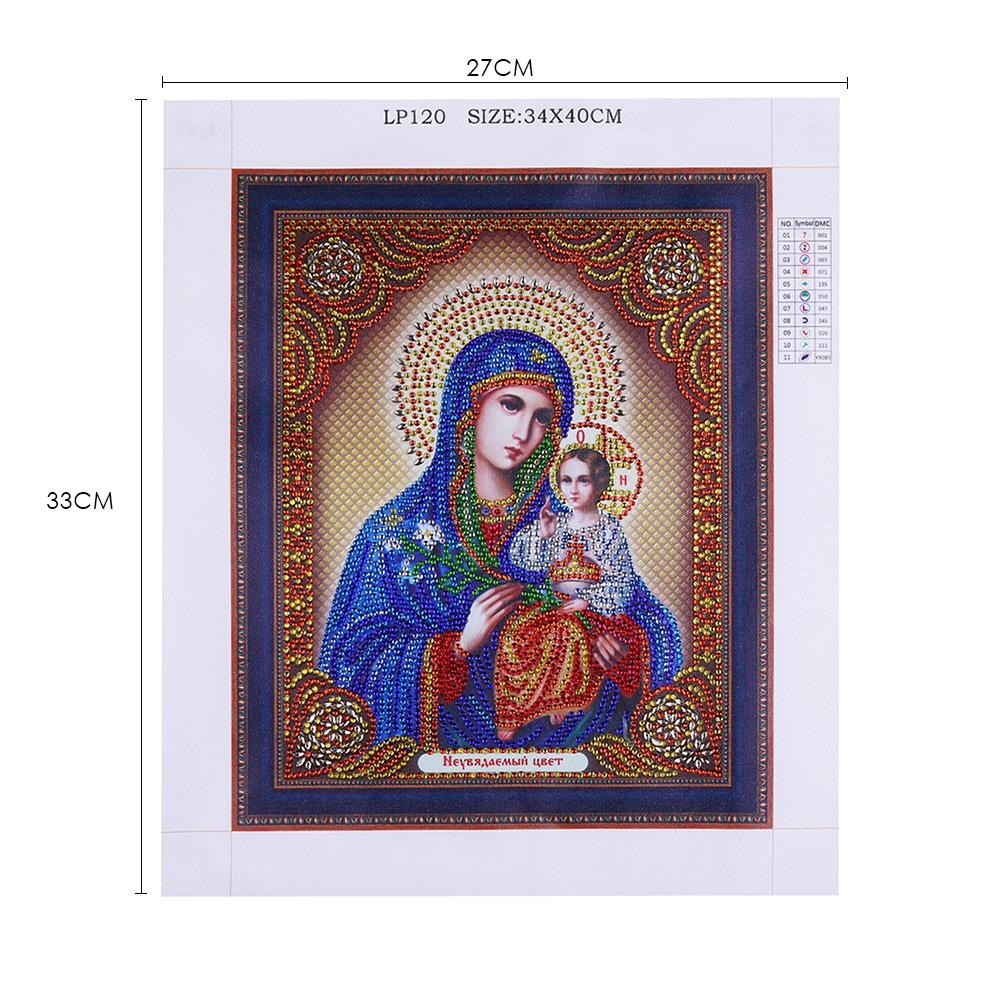 Religion - Special Shaped Drill Diamond Painting 34*40CM