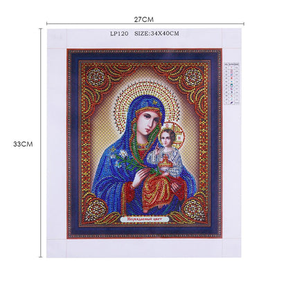 Religion - Special Shaped Drill Diamond Painting 34*40CM