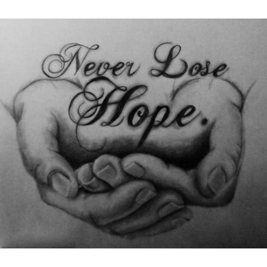 Never Lose Hope - Full Round Drill Diamond Painting 30*40CM