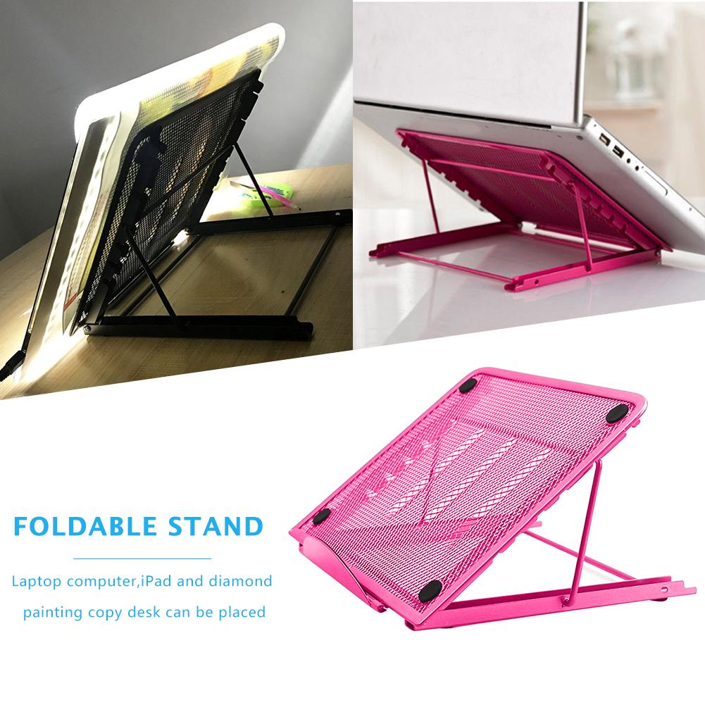 Foldable Stand for Diamond Painting Light Pad Copy Platform Base (Rose Red)