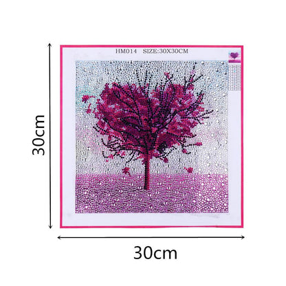 Love Tree - Special Shaped Drill Diamond Painting 30X30CM