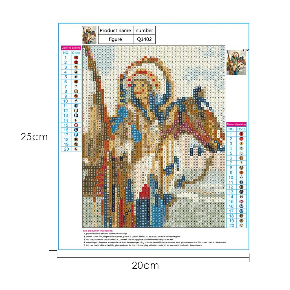 Religion - Full Round Drill Diamond Painting 20*25CM