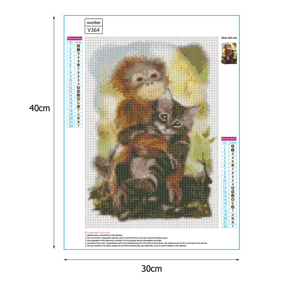 Animals - Full Round Drill Diamond Painting 30*40CM