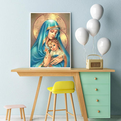 Mom Kids - Full Round Drill Diamond Painting 30*40CM