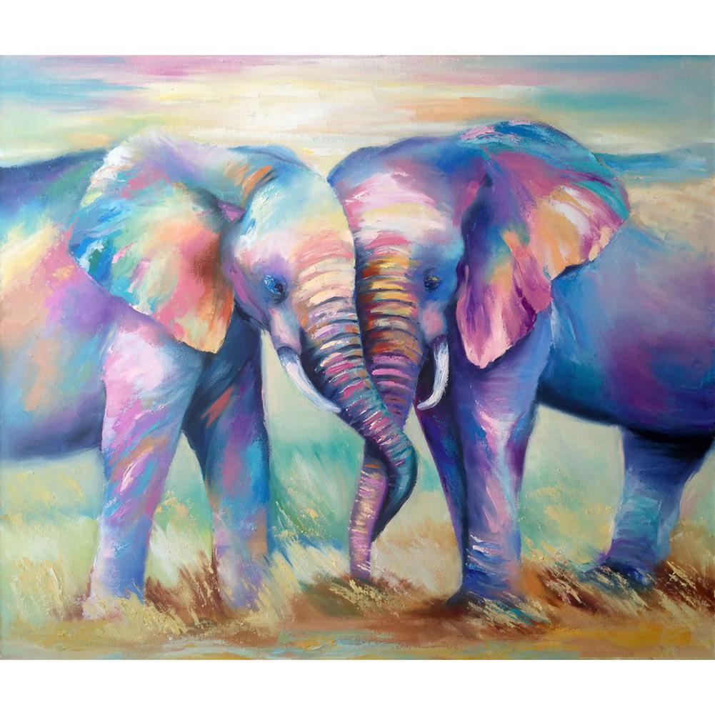 Elephant - Full Round Drill Diamond Painting 40*30CM