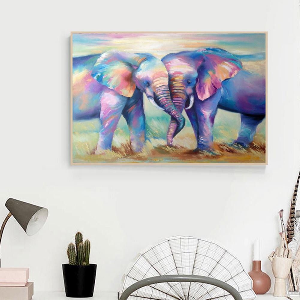 Elephant - Full Round Drill Diamond Painting 40*30CM