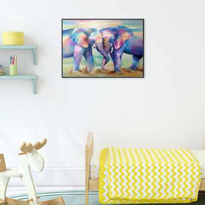 Elephant - Full Round Drill Diamond Painting 40*30CM