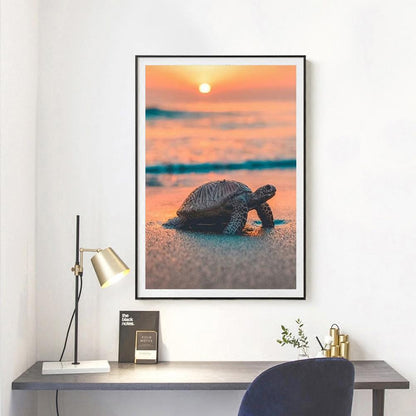 Beach - Full Round Drill Diamond Painting 30*40CM