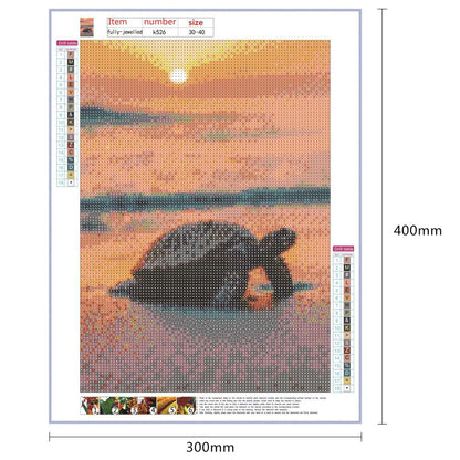 Beach - Full Round Drill Diamond Painting 30*40CM