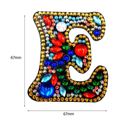 DIY Key Chain Diamond Painting Letters Women Girl Bag Keyring Pendant Gift