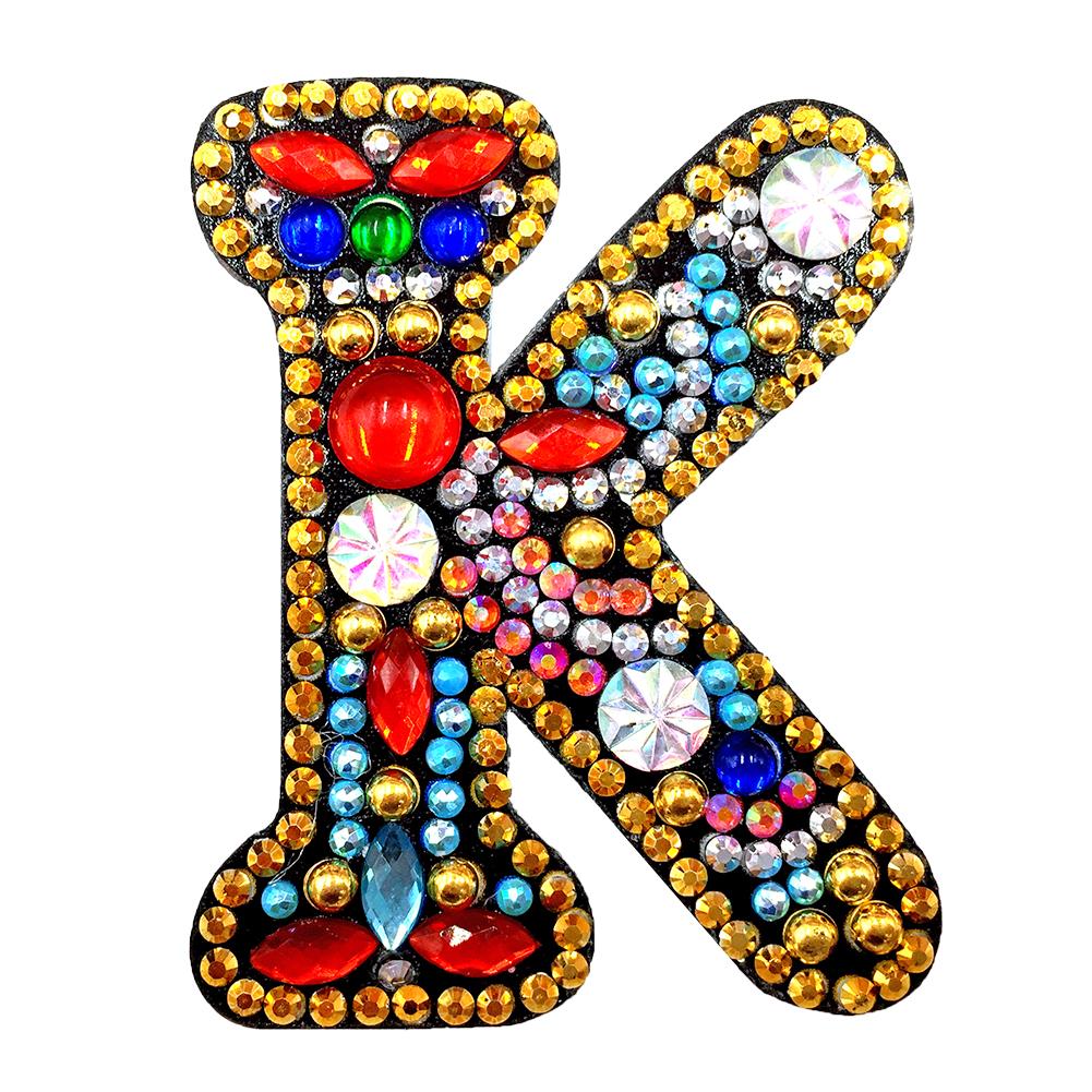 DIY Key Chain Diamond Painting Letters Women Girl Bag Keyring Pendant Gift