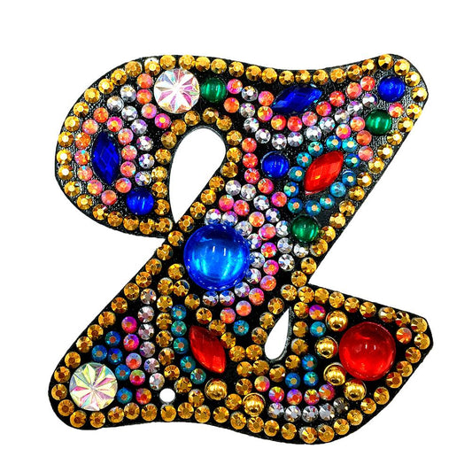 DIY Key Chain Diamond Painting Letters Women Bag Keyring Pendant Gift (Z)