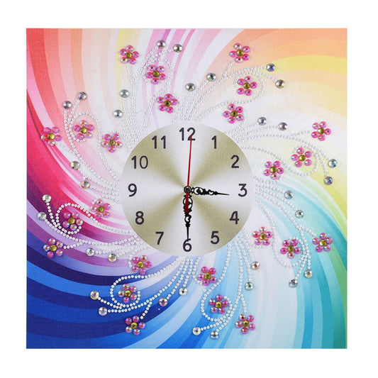 5D DIY Special Shaped Diamond Painting Clock Cross Stitch Mosaic Kit (H076)