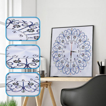 5D DIY Special Shaped Diamond Painting Clock Cross Stitch Mosaic Craft Kits