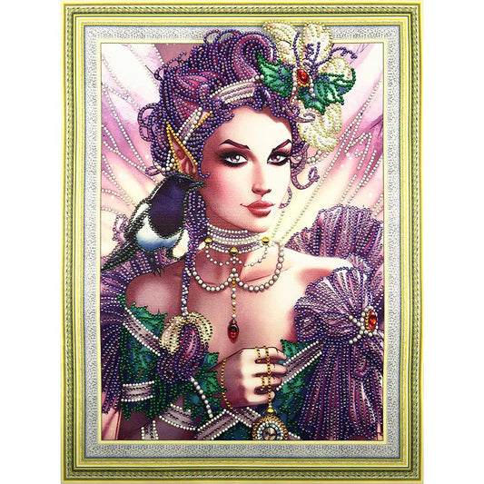 Girl - Special Shaped Drill Diamond Painting 40*50CM