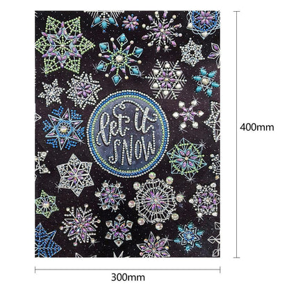 Snowflake - Special Shaped Drill Diamond Painting 30*40CM