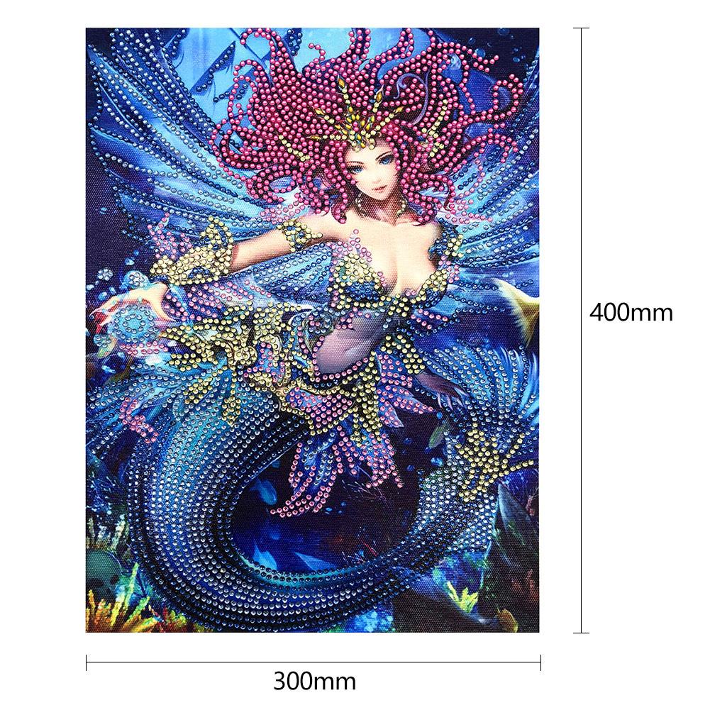 Fish Tail - Special Shaped Drill Diamond Painting 30*40CM