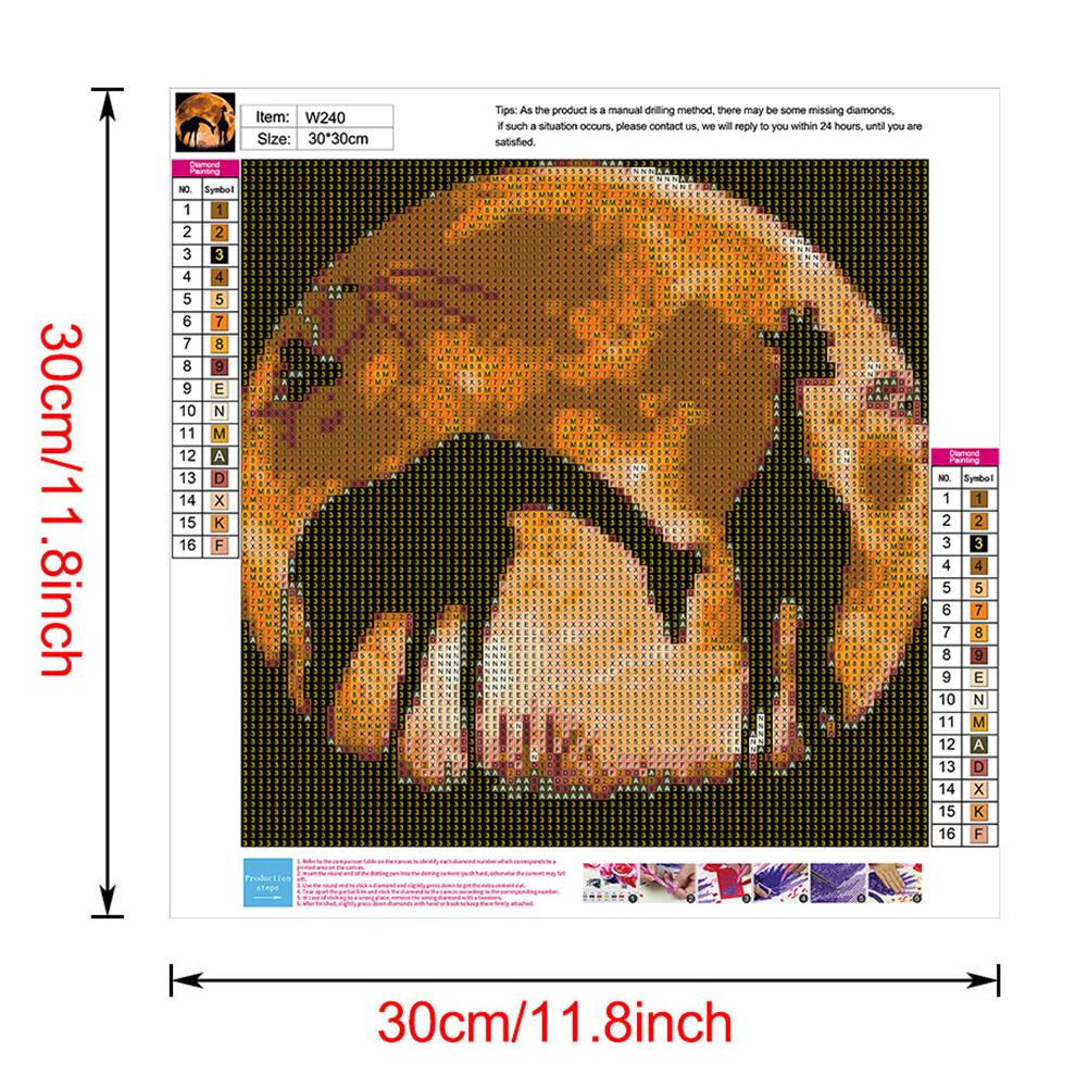 Animals - Full Round Drill Diamond Painting 30*30CM