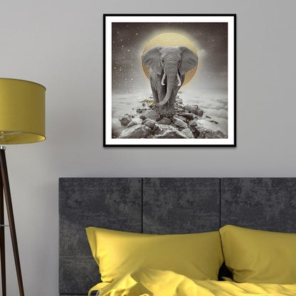 Elephant - Full Round Drill Diamond Painting 30*30CM