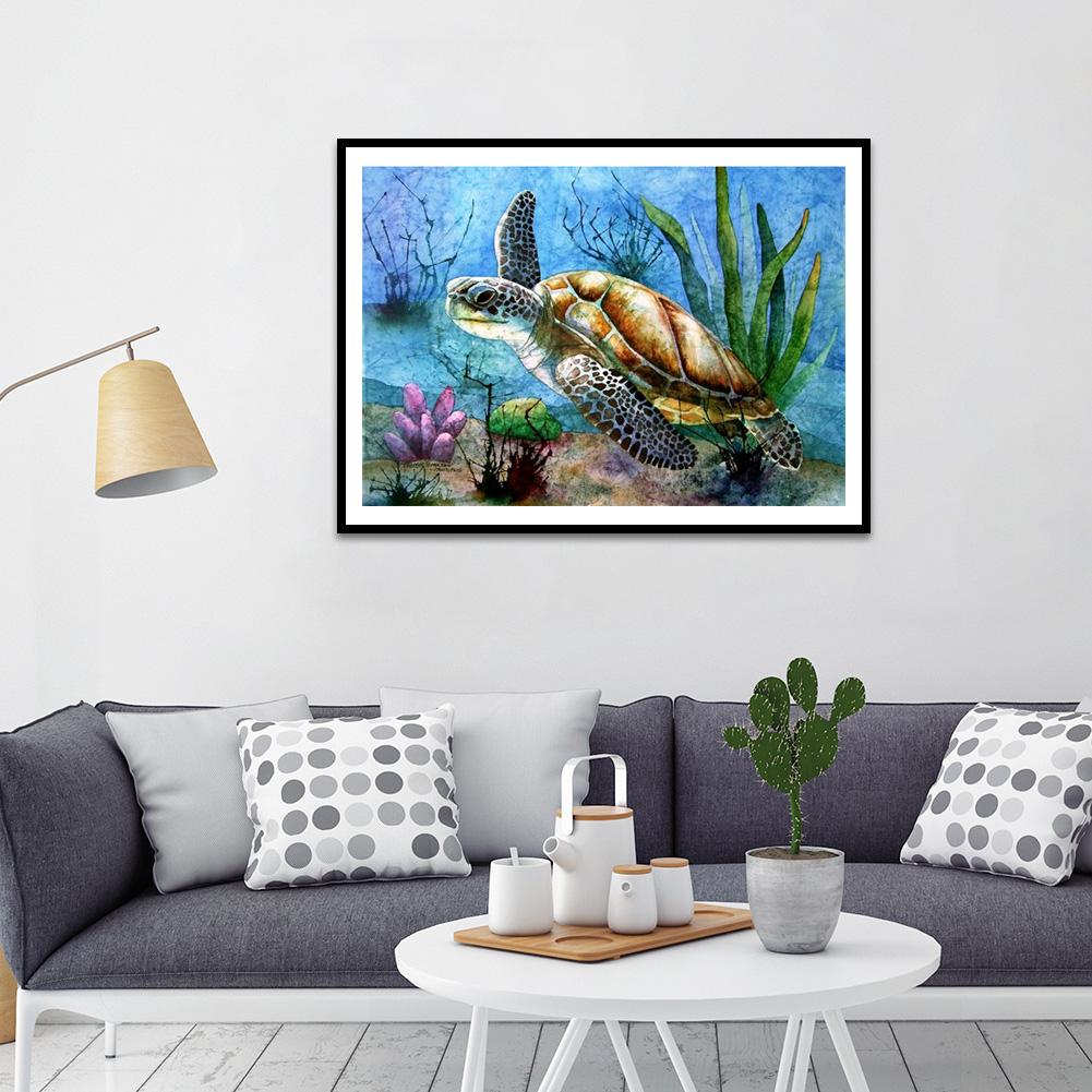 Sea Turtle - Full Square Drill Diamond Painting 40*30CM