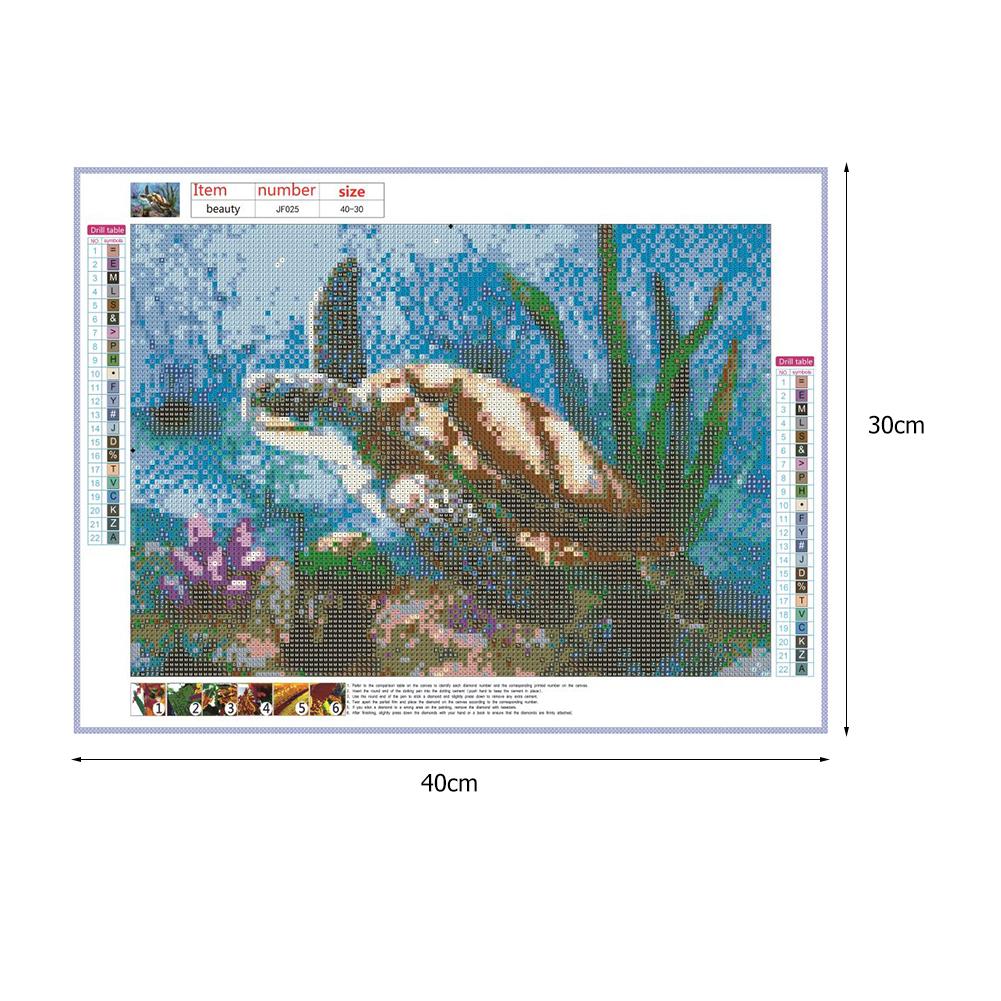 Sea Turtle - Full Square Drill Diamond Painting 40*30CM