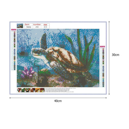 Sea Turtle - Full Square Drill Diamond Painting 40*30CM