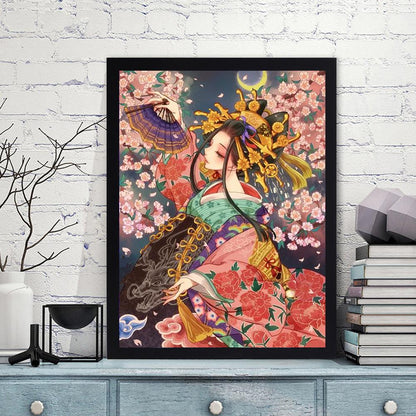 Geisha - Full Round Drill Diamond Painting 30*40CM